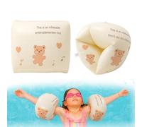 JUGUTA Brassards De Natation Pour Tout-Petits Avec Noyau En Mousse Pe Incassable Brassard Piscine Enfant Pour Apprendre À Nager De 1 À 6 Ans, 0 À 30 Kg, Motif Ours