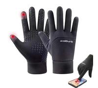 JUGUTA Gants Velo Hiver, Gants Velo, Gants à éCran Tactile, Chauds, Coupe-Vent, ImperméAbles Et AntidéRapants, AdaptéS Aux Hommes Et Aux Femmes RandonnéEs en Plein Air Camping, Course, Cyclisme