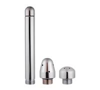 JUGUTA Lavement Douche Anus, 1 Pièce, Avec 3 Têtes Pour Nettoyage Anal Système Colonic, Couleur Argent, 15Cm Longueur.