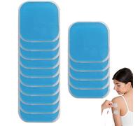 JUGUTA Lot De 15 Électrodes De Rechange En Gel - 45 X 45 Mm - Pour Appareil D'Entraînement Abdominal - Utilisable Sur Les Coussinets En Gel Beurer-Em 59 - Compatible Avec Em 59 Heat Digital Tens