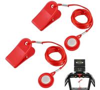 JUGUTA Lot De 2 Clés De Sécurité Magnétiques Pour Tapis De Course - Accessoires Universels Pour Tapis De Course - Pour La Plupart Des Machines De Course