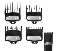 Juguta Lot de 4 Peignes Tondeuse Sabot de Guidage,Tondeuse à Cheveux Limite Peigne,Peignes pour Sabot Cheveux,Housse de Protection pour Tondeuses Wahl
