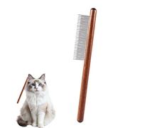 JUGUTA Peigne Pour Chat Brosse À Poils Longs En Acier Inoxydable Peigne Antipuces Pour Chat Convient Pour Toutes Les Longueurs Élimine Efficacement Les Enchevêtrements, Les Tapis Et