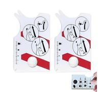 Juguta Tire-tiques 2 pièces avec loupe, outil pour retirer les tiques pour humains, enfants et animaux de compagnie, carte à tiques pour chats et chiens, retrait rapide et sécurisé des tiques