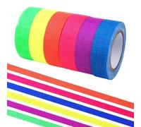 JUGUTA Uv Fluorescente Néon Ruban - Rubans Adhésifs Fluo Gaffer Par Rouleau Pour Halloween - Ruban Adhésif Fluorescent Pour Décoration (6)