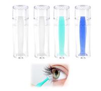 JUGUTA Ventouse Lentille Rigide, 4 Pièces Extracteur Pour Lentilles Annuelles Rgp Et Ortho-K, 1 Vert 1 Bleu 2 Transparents 2.8Cm Long