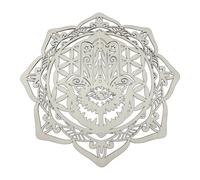 Jugutyeg Art Géométrique Mural Décoration Murale Bois Ornement Mural Sculpture Murale Ethnique Inspiration Indienne Adaptée Chambre Méditation Studio Bureau Ma, Style E