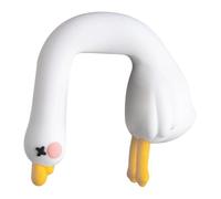 Jugutyeg Figurine D'oie pour Décoration D'ordinateur, Petite Statue D'oie, Mignonne, Facile à Installer sur L'écran de La Voiture Ou Une étagèr, 2,7 cm x 5 cm x 4,5 cm