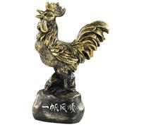 Jugutyeg Figurine Porte- Décorative à Poser sur Une Table, Sculpture Animale, Symbole de Chance et de Symbolique, 9,7 X 5,1 X 15 Cm, Doré