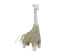 Jugutyeg Giraffe Statue Figurine Abstraite de Girafe En Résine Sculpture Moderne Décorative Ornement D'Animal pour Table Statuette de Collection Ar, S