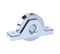 Jugutyeg Roulette à Gorge En V pour Porte Coulissante, pour Applications Lourdes, Argent 80mm