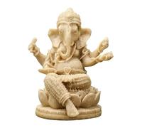 Jugutyeg Statuette de Bouddha Artisanale, Ornement Religieux, Sculpture de Bouddha pour Une Pendaison de Crémaillère, Un Bureau Ou Une Chambre. À Poser sur Une, Kaki 8,5 x 7 x 10,5 cm