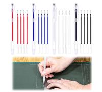 Jugwon 24 PCS Crayon De Marquage Pour Tissu En 4 Couleurs Différentes,pour Marqueur De Couture,accessoire Couture Feutre Couture Effacable