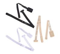 JUHONNZ Bretelles de Soutien-Gorge Dos Bas,3 PCS Sangles de Soutien-Gorge Bas du Dos Träger Haken Schultergurt für Femmes Kleid Nude Noir Blanc et Beige