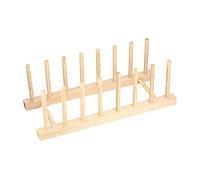 JUHONNZ Égouttoir à Vaisselle en Bois, Égoutoire à Vaisselles, Support à Vaisselle pour Assiettes, Couvercles de Casseroles, Rangement et Organisation de Cuisine