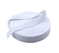 JUHONNZ Sangle Couture, 45 Mètres Ruban à Chevrons en Coton Sergé Naturel, Bande de Sangle Coudre Rouleau de Chevrons pour Artisanat Bricolage Tricot Acessoires, Blanc 2cm