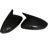 JUHYBFD 1Paire Coques De RéTroviseurs pour Vauxhall Opel Corsa F 2019 2020 2021 2022 2023, Vue ArrièRe Porte LatéRale Capuchon RéTroviseur LatéRaux en Abs De Remplacement Design,Carbon Look
