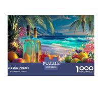 Juice Beer Jigsaw Puzzle 1000 Pièce Adapter Les Adultes Ou Les Familles Ensemble VaChation Jeu De Puzzle Cadeaux pour Adultes 100% Carton Recyclé Puzzle Décoratif 38x26cm/1000pcs