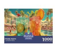 Juice Beer Jigsaw Puzzle 1000 Pièces Adapter Les Adultes Ou Les Familles Ensemble VaChation Jeu De Puzzle Cadeaux pour Adultes 100% Carton Recyclé Puzzle Décoratif 38x26cm/1000pcs