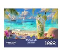 Juice Beer Jigsaw Puzzle 1000 Pièces Adapter Les Adultes Ou Les Familles Ensemble VaChation Puzzles Difficiles Cadeaux pour Adultes 100% Carton Recyclé Puzzle Décoratif 52x38cm/1000pcs