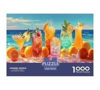 Juice Beer Jigsaw Puzzles 1000 Pièces Adapter Les Adultes Ou Les Familles Ensemble VaChation Jeu De Puzzle Cadeaux pour Adultes 100% Carton Recyclé Puzzle Décoratif 70x50cm/1000pcs