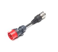 Juice Booster Adaptateur - Prise Industrielle CEE 16A/400V Rouge 11kW avec détection Automatique de l'adaptateur