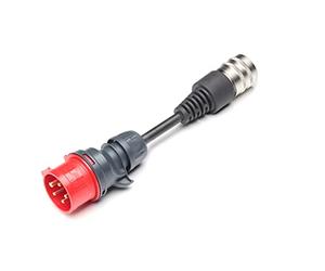 Juice Booster Adaptateur - Prise Industrielle CEE 16A/400V Rouge 11kW avec détection Automatique de l'adaptateur