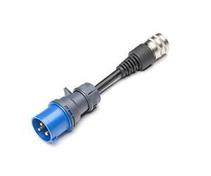 Juice Booster Adaptateur - Prise Industrielle CEE 32A/230V Bleue 7.4kW avec détection Automatique de l'adaptateur