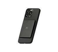 Juice Slim 5000mAh Magnetic Wireless Power Bank - 15W Wireless Charging, USB-C Fast Charge, Portable Battery for iPhone & Qi Devices - Black