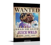 Juice WRLD Legends Never Die Poster d'art anti-éclaboussures pour salon et chambre à coucher Peintures à suspendre Convient pour plusieurs scénarios Pas besoin de perforation Facile à installer