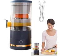 Juicer à agrumes électriques, machine à jouer à agrumes rechargeable, Juicer à orange automatique, récipient à jus portable, machine à pression sur les fruits, serveur de jus d'orange pour la chaux