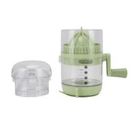 Juicer à manivelle manuelle, agrumes polyvalents et compresseur de fruits avec base d'aspiration, facile à nettoyer durable, pas d'électricité nécessaire pour la maison, le (Green)