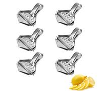 Juicer Au Citron En Métal Squeezer Fruits En Acier Inoxydable Citrus Press Juicer Lemon Squeezer En Acier Inoxydable Manuel Fruit Juicer Citron Metal Lemon Juicer Pour Cuisine Accessoreis (6 Pièces)