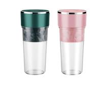 Juicer Cup Smoothie et Shakes Blender Fruit Mixer USB Rechargeable Portable Mixer Cup Lavable Juicer Cup 400ML Fruits Légumes Blender Cup