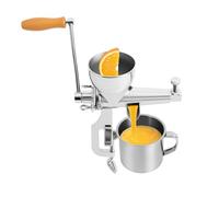 Juicer de céleri - Manivelle en acier inoxydable - Extracteur manuel | Sprehiseer de blé aux fruits végétaux lents, épinards de tomate à la grenade de presse froide avec canne de persil