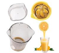 Juicer de citron manuel - presse-agrumes de fruits, aperçu portable | Grand presse-agrumes manuel d'agrumes, germer avec échelle | Accessoires adultes pour adultes presse orange, prix orange