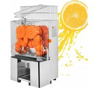 Juicer D'orange Commercial, Juicer D'orange D'alimentation Automatique, Avec Boîte De Filtre Tirable, Couvercle En Acier Inoxydable Et 2 Seaux