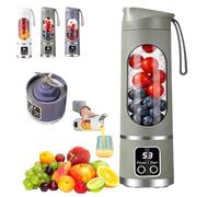 Juicer sans fil portable, Juicer électrique rechargeable, Blender portable Smoothie Maker 450ml, Petite tasse de mélange système de couvercle de boisson secoue des smoothies (vert)