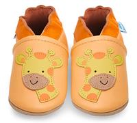 Juicy Bumbles Chausson Bebe Fille Chaussons Cuir Souple Bébé Girafe 6-12 Mois