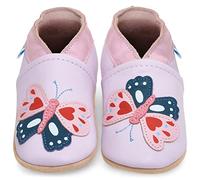 Juicy Bumbles Chaussures Bébé - Chaussons Bébé Cuir Souple - Papillons - 2-3 Ans