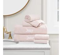 Juicy Couture Alyssa Lot de 6 Serviettes de Bain luxueuses - (2) Serviettes de Bain, (2) essuie-Mains et (2) débarbouillettes - Ensemble de Serviettes de Bain Roses de qualité supérieure