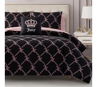 Juicy Couture Bed in a Bag Parure de lit en Polyester, Noir, Grand lit