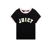 Juicy Couture Collegiate Figubetontes Shirt Top Oberteil mit Applikationen Versch. Farben, Noir, XS Femmes