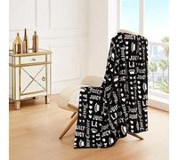Juicy Couture - Couverture | Couronne Royal | Peluche et confortable | Couvertures décoratives pour canapés, chaises et lits | Luxueuse et douce | Décoration d'intérieur chic | Mesure 127 x 177,8 cm |