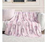 Juicy Couture - Couverture, emblème juteux, pelucheuse et Confortable, couvertures décoratives pour canapés, chaises et Lits, Luxueuse, Douce et Chic, décoration d'intérieur, Mesure 127 x 177,8 cm