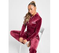 JUICY COUTURE Crown Velour Corset Hoodie - Burgundy L
