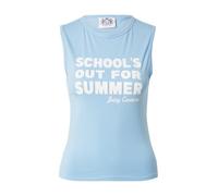 Juicy Couture Haut 'SCHOOLS OUT' bleu clair / blanc, Taille M
