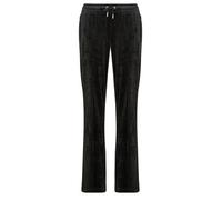 Juicy Couture Jogging Tina Velour Track Pant With Diamante Branding in Noir EU M