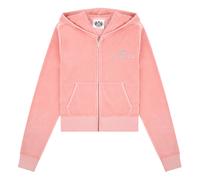 Juicy Couture - Juicy Script Velour Zip Sweat à capuche - Femme - Sweatshirts et sweats à capuche - Rose - Taille: 38 FR