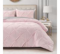 Juicy Couture Kiss Parure de lit 3 pièces Douillette en microvison Rose Clair pour lit Double/Grand lit